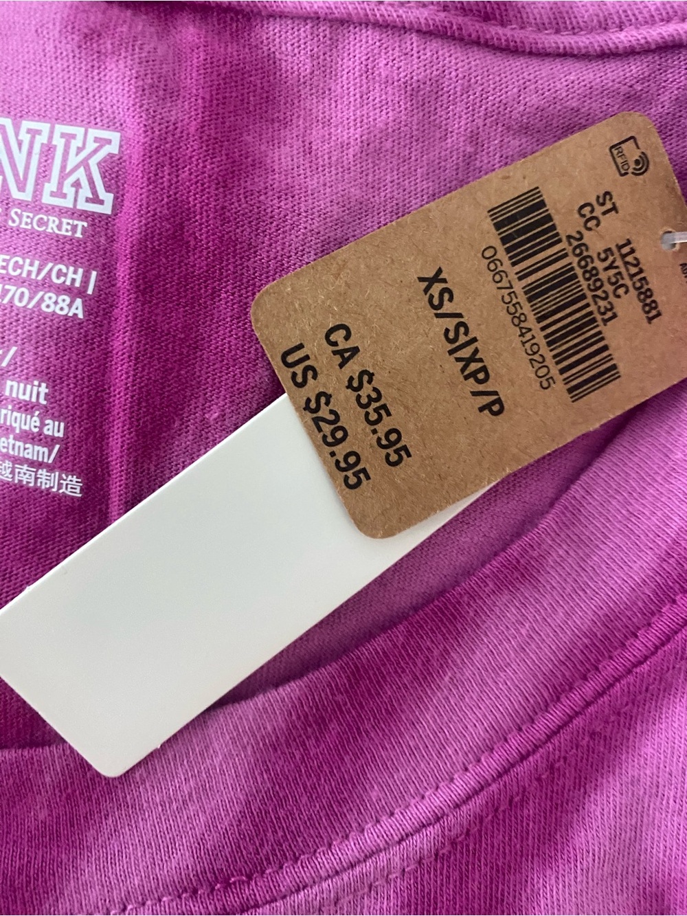PINK Victoria's Secret Magenta Graphic Sleep Tee - Picture 5 of 5